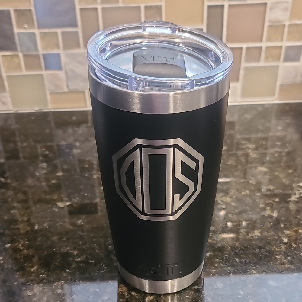 YETI Black Stainless Steel Tumbler